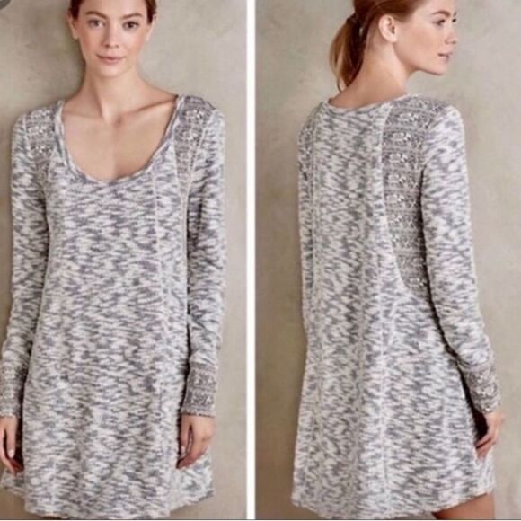 Anthropologie Dresses & Skirts - Anthropologie Saturday Sunday Marled Long Sleeved Jersey Dress, Size XS